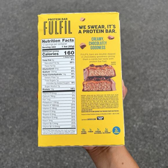 FULFIL Protein Snack Bars Triple Chocolate 15g Protein 12 Count Expired May 2025 - Picture 15 of 16